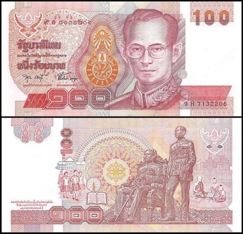 Tiền Thái Lan 100 đồng: Cùng ngắm nhìn loạt hình ảnh tiền Thái Lan 100 đồng vô cùng độc đáo và sáng tạo, mỗi mẫu giấy tiền đều mang đến cho người xem sự bất ngờ và thú vị. Đặc biệt, tiền Thái Lan luôn được đánh giá cao về tính thẩm mỹ và độ an toàn.