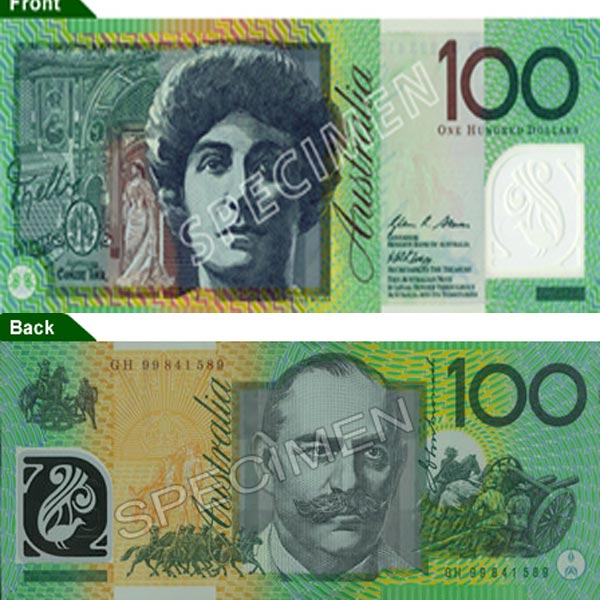 Hình ảnh tiền Úc 100s