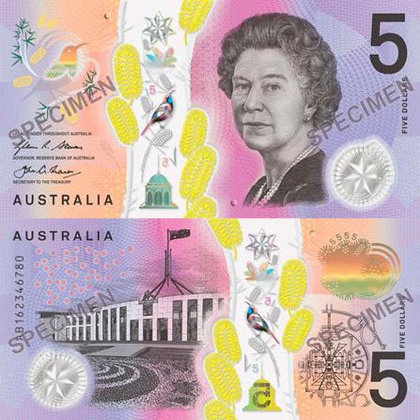 Hình ảnh tiền Úc 5s