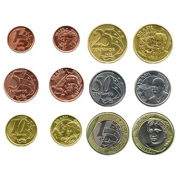 Hình ảnh tiền Brazil xu