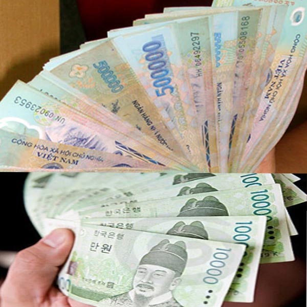 đổi tiền Hàn Quốc