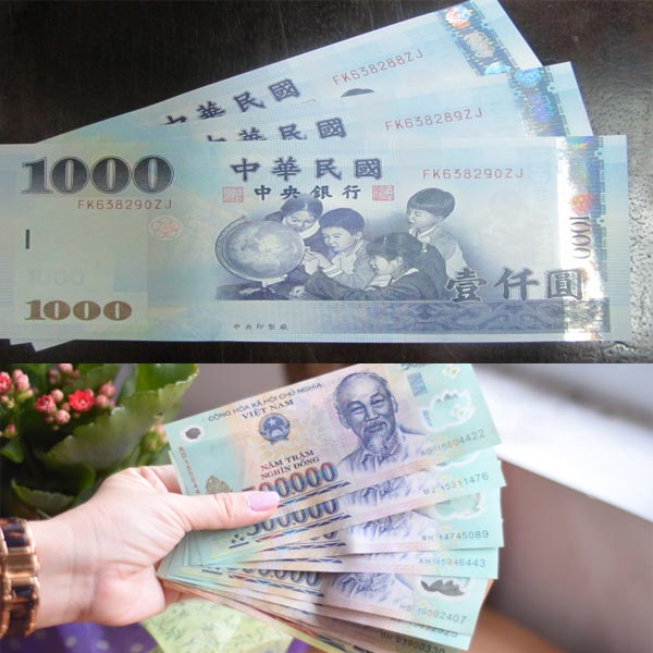 Hãy xem hình ảnh về việc đổi tiền Đài Loan để chuẩn bị cho chuyến du lịch sắp tới hoặc để tăng kiếm thêm thu nhập từ việc mua bán ngoại tệ.