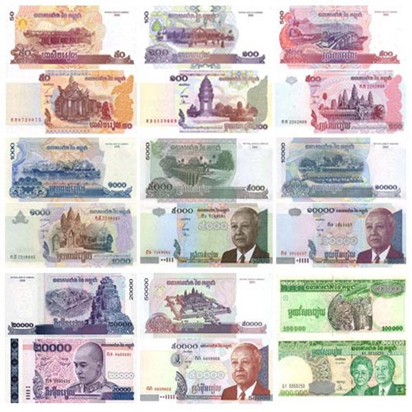 hình ảnh tiền Campuchia giấy