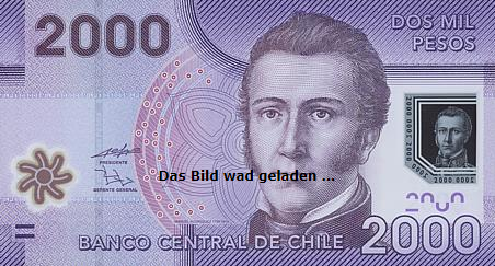 Hình ảnh tiền Chile 2000p