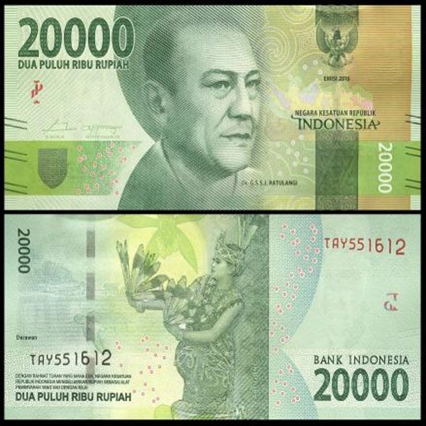 Hình ảnh tiền Indonesia 20000