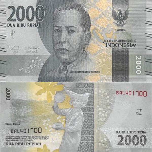 Hình ảnh tiền Indonesia 2000