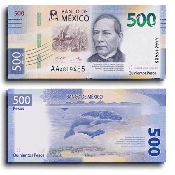 Hình ảnh tiền Mexico 500