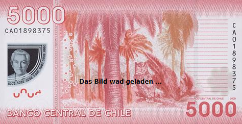 Hình ảnh tiền Chile 5000P