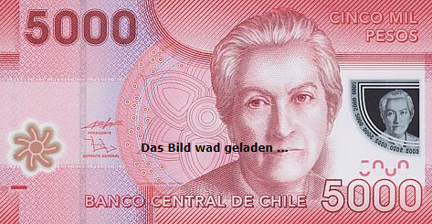 Hình ảnh tiền Chile 5000P