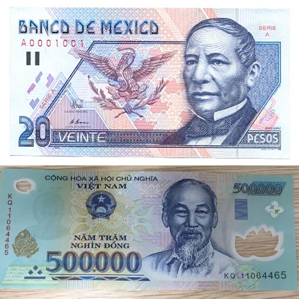 Đổi tiền Mexico