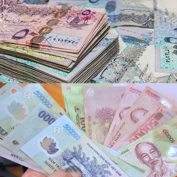 Cách đổi tiền Qatar